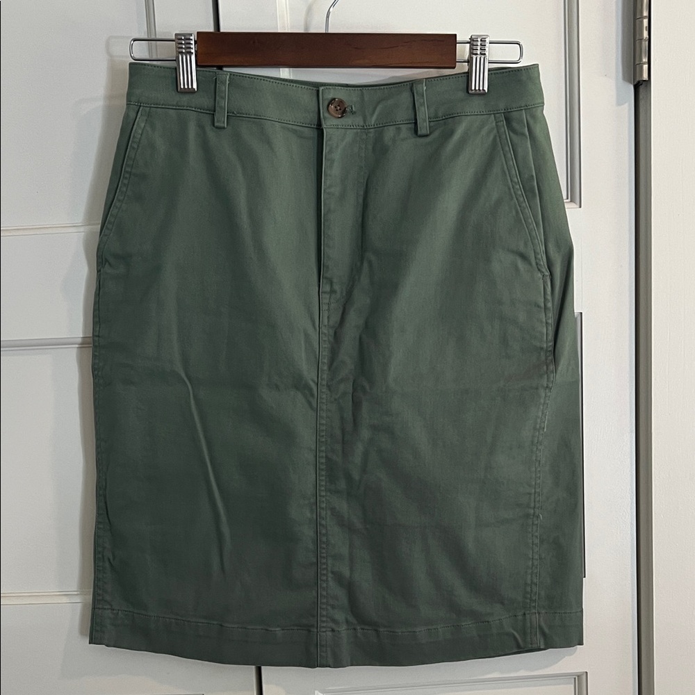 J Crew Classic Green Skirt